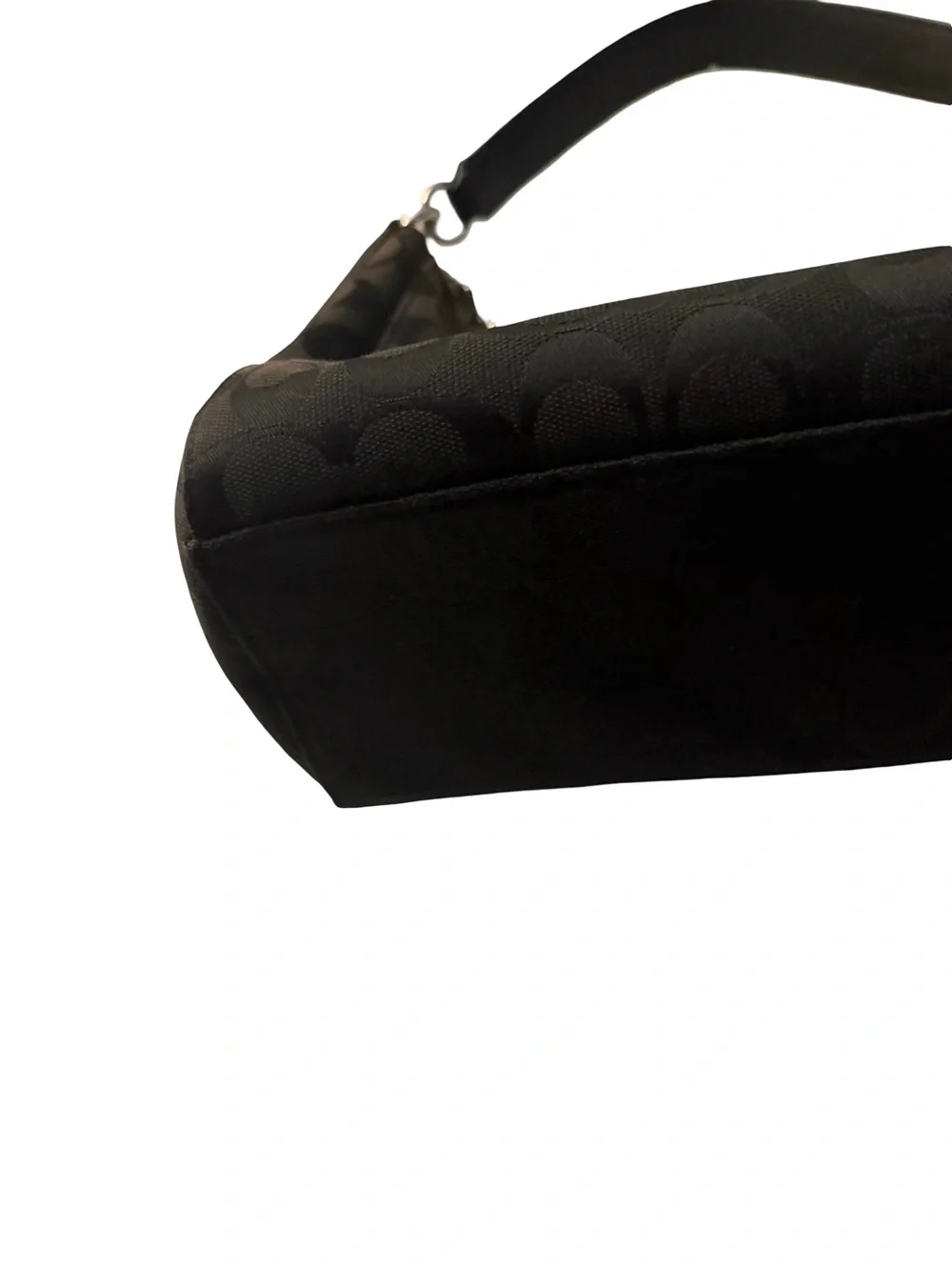 Coach signature monogram hobo shoulder bag